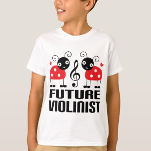 La future musique de violoniste badine le T-shirt