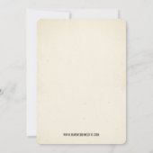 La Gazette Fantomatique de Mariage Invitation (Dos)