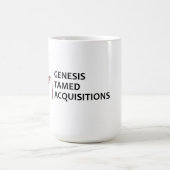 La genèse Tamed Acquisitions Corporate Logo Mug (Centre)
