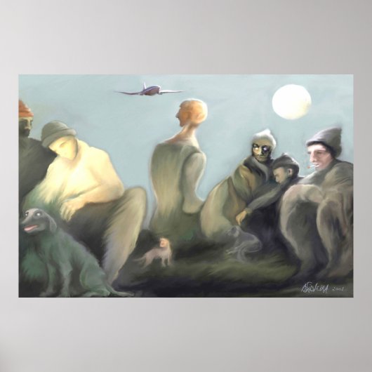 La gente de la calle "Fulcontrast" Poster (Voorkant)