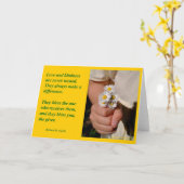 La "gentillesse bénit" des cartes de voeux (Fleur jaune)