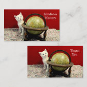 La gentillesse compte Merci Cartes de visite (Devant / Derrière)