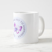 La gentillesse est la clé du bonheur papillon Mug (Devant droit)