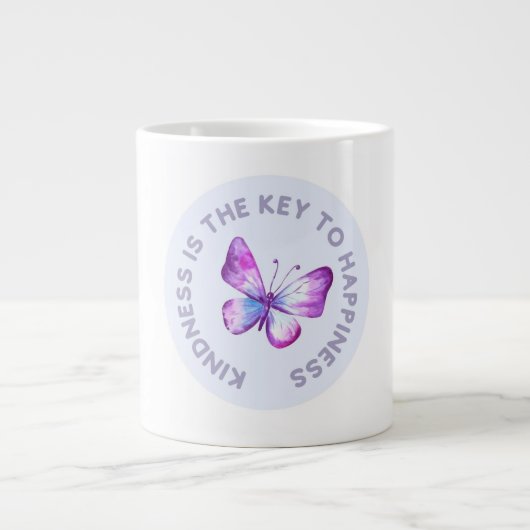 La gentillesse est la clé du bonheur papillon Mug (Devant)