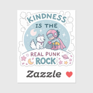 La gentillesse est le Sticker Rock Punk Real — Mig