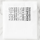 La gentillesse est tout BW Stickers Rectangle (Sac)