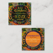 "La gentillesse n'est jamais gâchée" Cartes d'insp (Devant / Derrière)