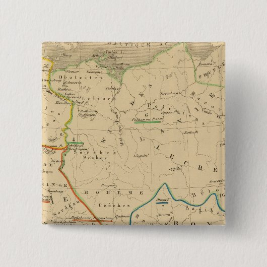 La Germanie 511 a 741 Vierkante Button 5,1 Cm (Voorkant)