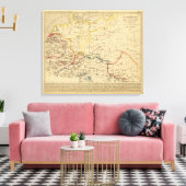 La Germanie a la fin du 5e siecle Canvas Afdruk (Insitu (Woonkamer))