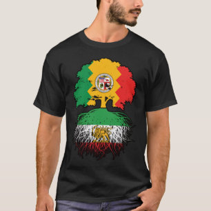 LA-geteelde Iraanse wortels Leeuw en Zon T-shirt