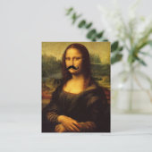 La Gioconda Bearded Lady Briefkaart (Staand voorkant)