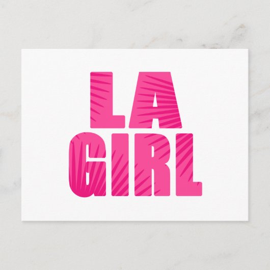 LA Girl Briefkaart (Voorkant)