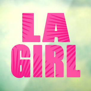 LA Girl Window Cling Raamsticker