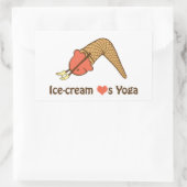 La glace aime des autocollants de yoga (Sac)