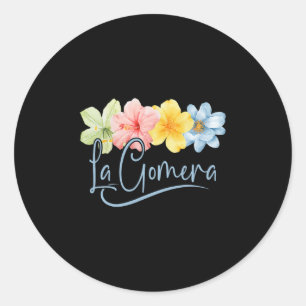 La Gomera Bloemen Canarische Eilanden Spanje Bloem Ronde Sticker