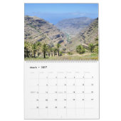 La Gomera, Îles Canaries Calendrier 12 mois (Mar 2027)
