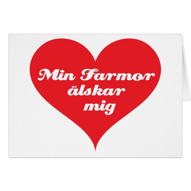 La grand-maman m'aime suédois (Devant horizontal)