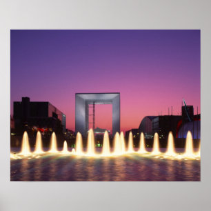 La Grande Arche, La Defense, Parijs, Frankrijk Poster