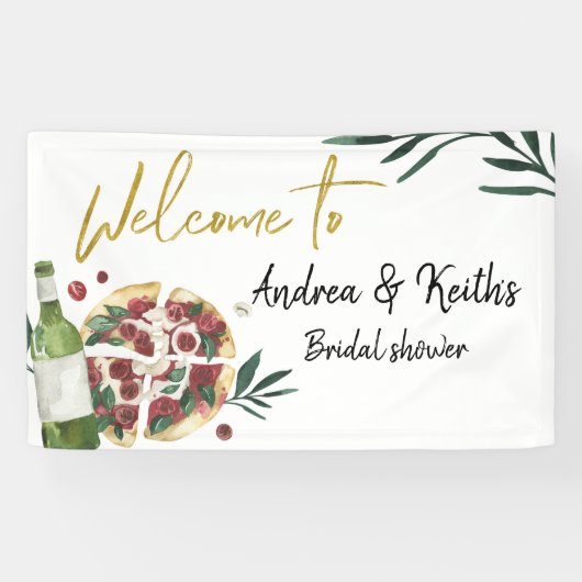 La grande bannière Perfect Pair Pizza and Beer (Horizontal)