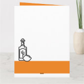 La grande carte d'anniversaire orange de Tequila L (Dos)
