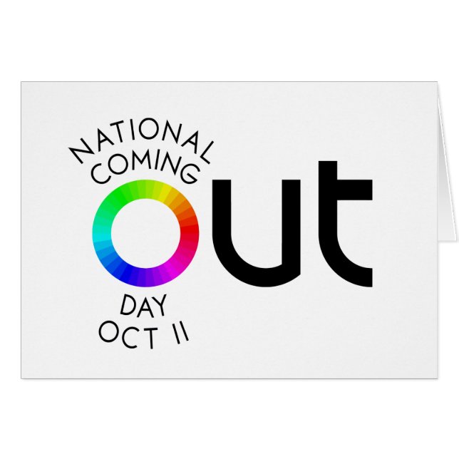 La grande carte de blanc de SORTIE (Devant Horizontal)