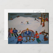 LA GRANDE CARTE POSTALE DE JEU HOCKEY (Devant / Derrière)