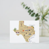 La grande carte postale de l'état du Texas (Debout devant)
