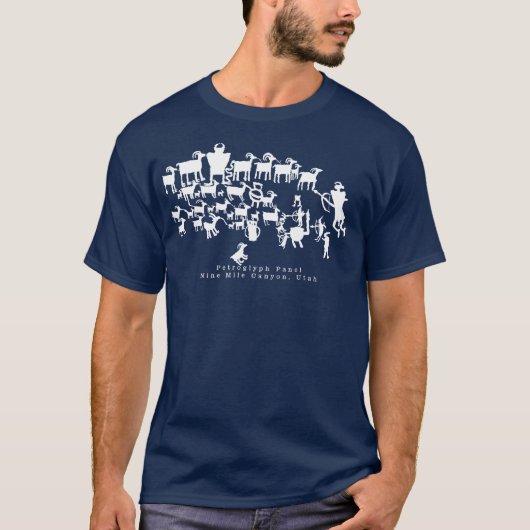 La Grande Chasse Petroglyph Panel T-Shirt (Devant)