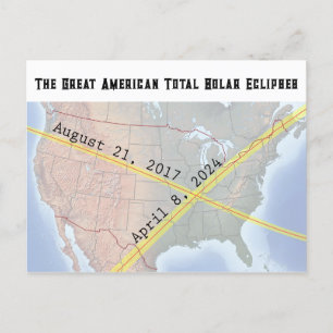 La Grande Éclipse Américaine Cartes 2017 et 2024