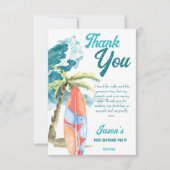 La grande fête de surf rétro plage merci (Devant)