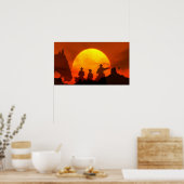 La grande frontière Western Cowboys Arizona Poster (Cuisine)