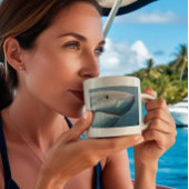 La Grande Mug de requin blanc - Fins & Café