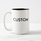 La grande tasse 15oz à deux tons faite sur (Gauche)