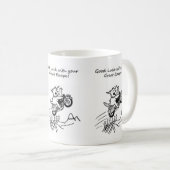 La grande tasse de cadeau de bande dessinée de (Devant droit)