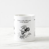 La grande tasse de cadeau de bande dessinée de (Centre)
