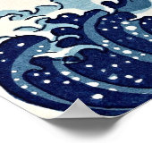 La Grande Vague à Kanagawa : Poster d'Art Intempor (Coin)