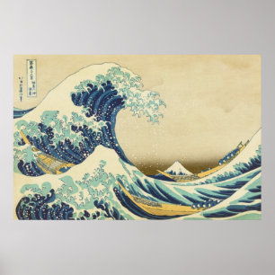 La Grande Vague au large de Kanagawa Affiche
