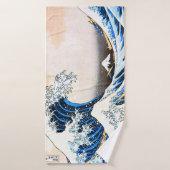 La Grande Vague au large de Kanagawa, Hokusai (Serviette de bain)
