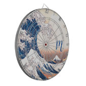 La Grande vague - Cible de flechettes artistique j (Devant gauche)