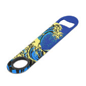 La grande vague de Hokusai en décor de style d'art (Devant angulaire)