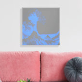 La Grande Vague Toile Bleu & Gris (Insitu(Salon))