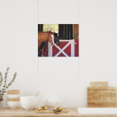 La grange à cheval - série agricole - affiche (Cuisine)