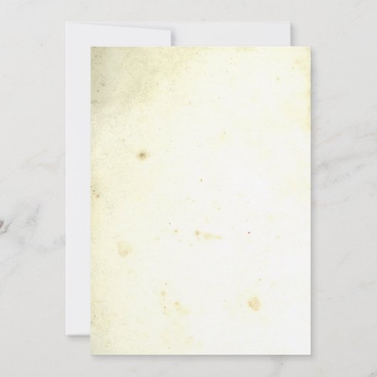 La grange dans les bois Invitations de mariage rus (Dos)