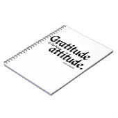 La gratitude est le meilleur carnet d'attitude (Côté gauche)