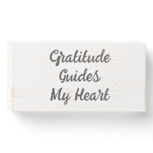 La gratitude guide mon cœur