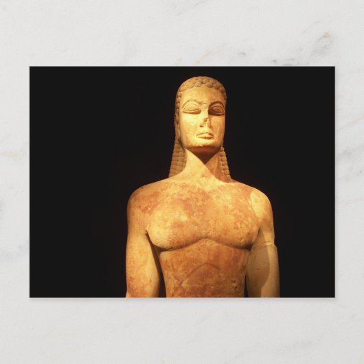 La Grèce Kouros de la carte postale sacrée de (Devant)