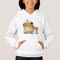 La grenouille comme docteur avec le manteau du doc