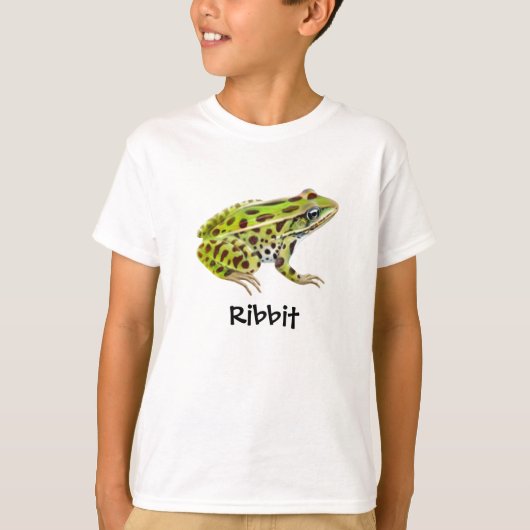 La grenouille de Ribbit badine le T-shirt (Devant)