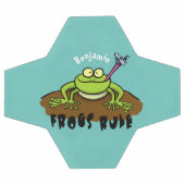 La grenouille règle drôle dessin de grenouille ver (Plat)