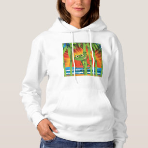 La grenouille sur le bambou Sweat - shirt à capuch